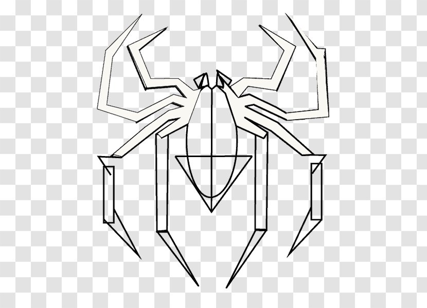 Spider-Man: Web Of Shadows Venom Drawing Symbiote - Silhouette - Fuk Upper And Lower Ends Shading Transparent PNG