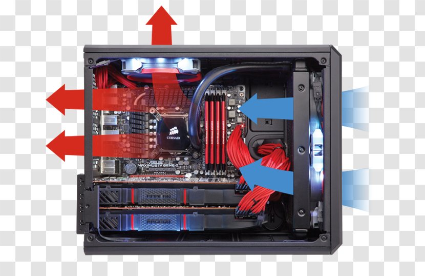 Computer Cases & Housings MicroATX Corsair Carbide Series Air 540 Mini-ITX - Hardware Transparent PNG