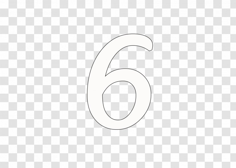 White Logo Circle Symbol - Six Transparent PNG