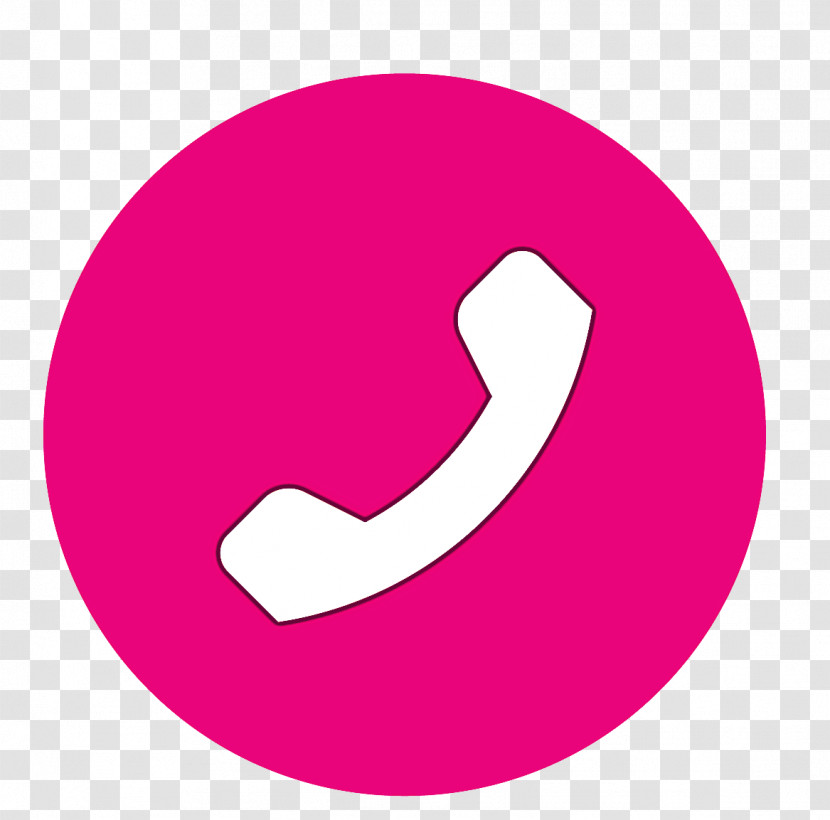 Pink Font Circle Symbol Logo Transparent PNG