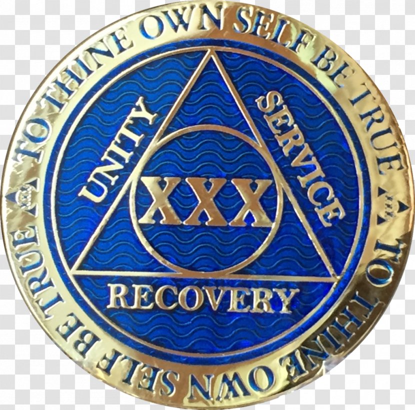 Alcoholics Anonymous Sobriety Coin Alcoholism Medal - Plating Transparent PNG