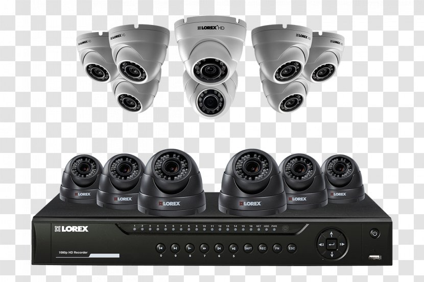 Closed-circuit Television Security Alarms & Systems Digital Video Recorders Lorex Technology Inc 1080p - Surveillance - Camera Transparent PNG