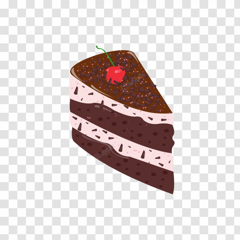 Strawberry Cartoon - Drawing - Chocolate Cake Dish Transparent PNG