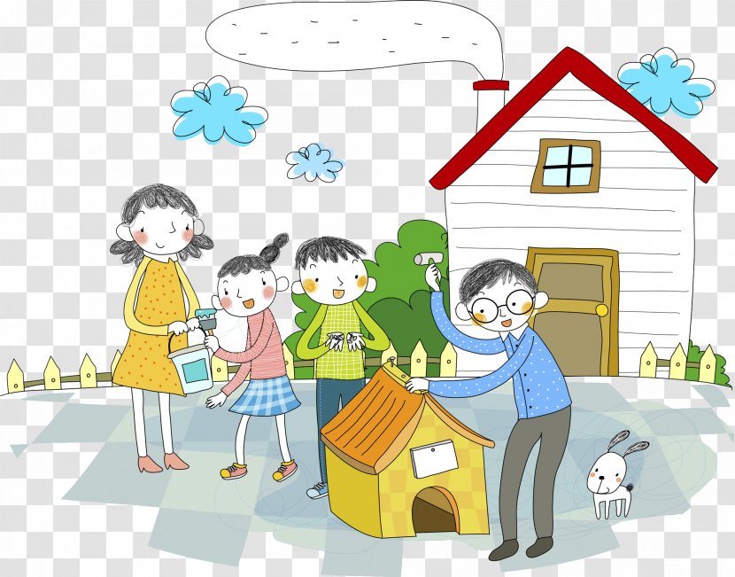 Dog Illustration - Naver - The Man Who Built Puppy House Transparent PNG