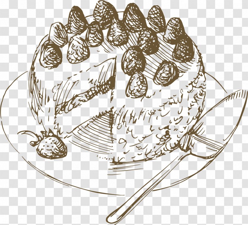 Coffee Cupcake Drawing Illustration - Food - Cake Transparent PNG