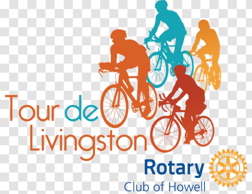 Howell Rotary Club International Michigan Challenge Balloonfest Bicycle Cycling - Human Behavior - Orange Transparent PNG