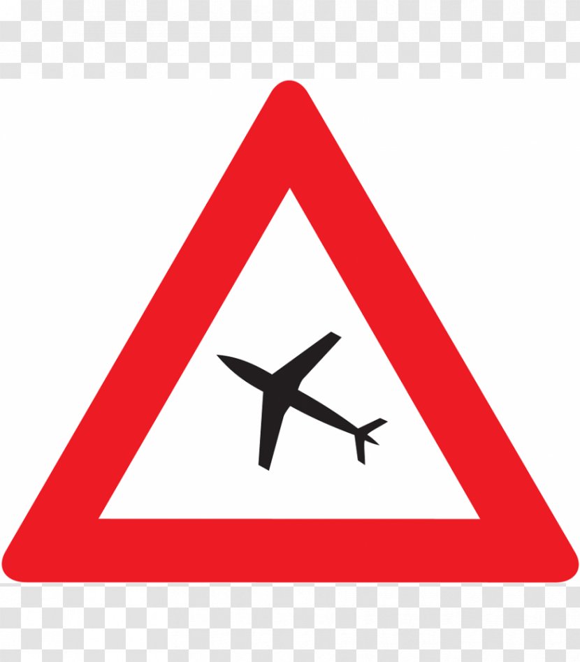Airplane Aircraft Traffic Sign Flight - Road Transparent PNG