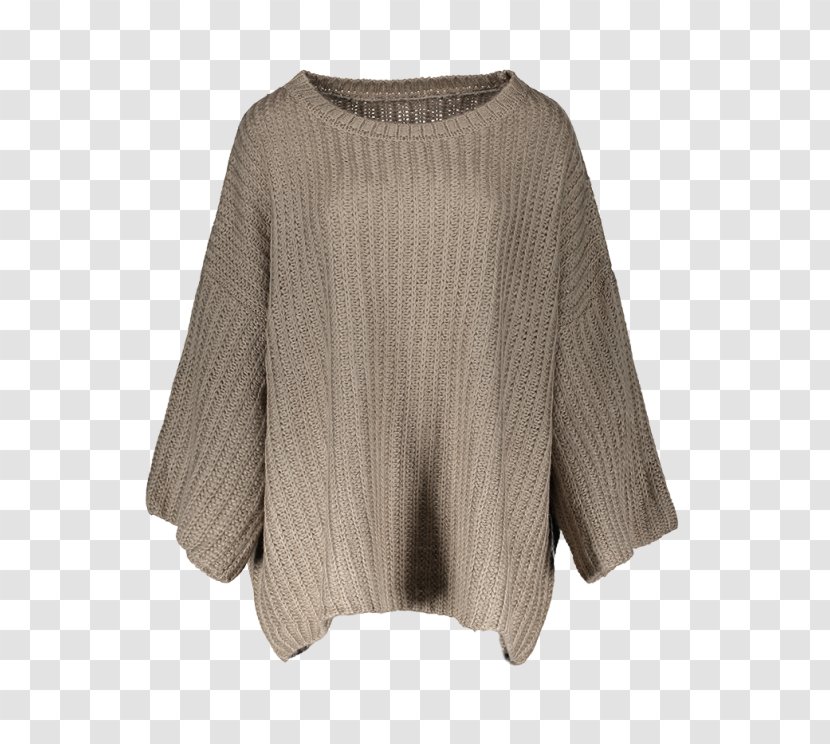Beige Neck Wool - Casual Coffee Transparent PNG