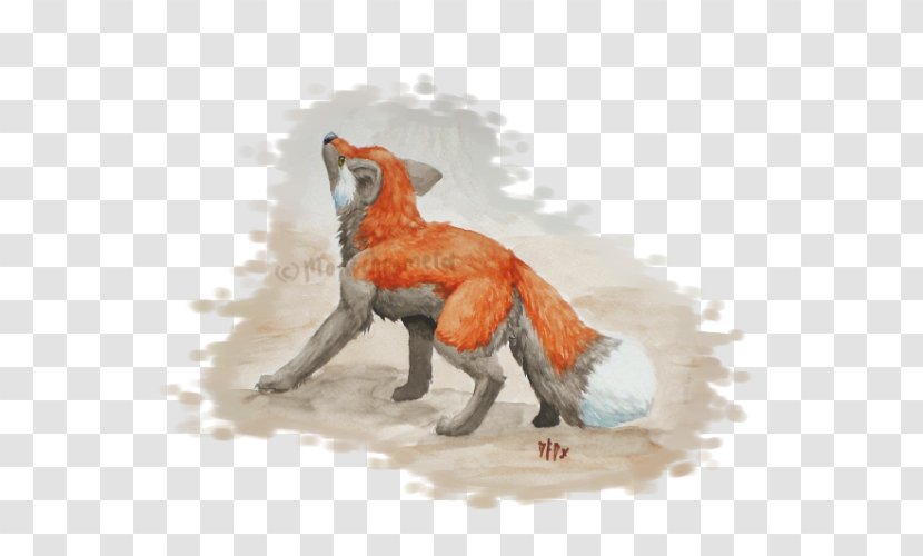 Red Fox Dog Mammal Canidae Carnivora - Watercolor Transparent PNG