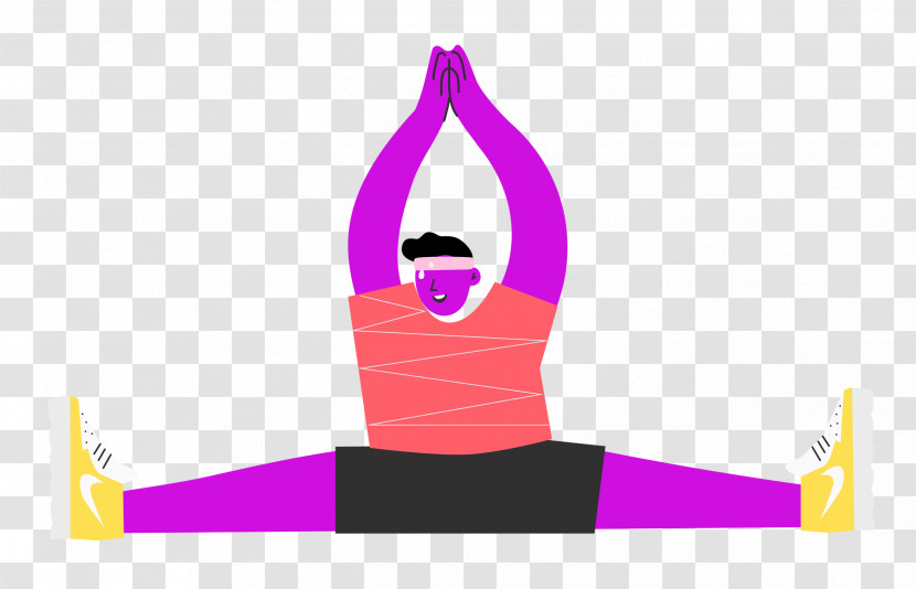 Sitting Floor Stretching Sports Transparent PNG