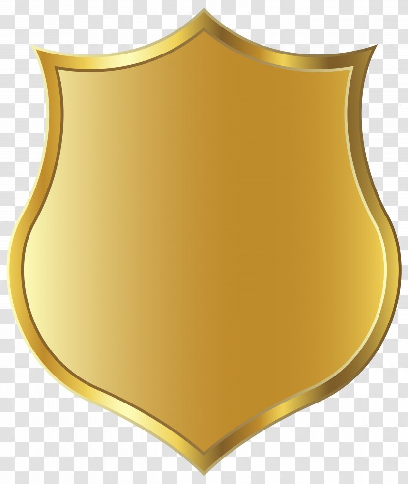 Badge Clip Art - Shield - Gold Template Image Transparent PNG