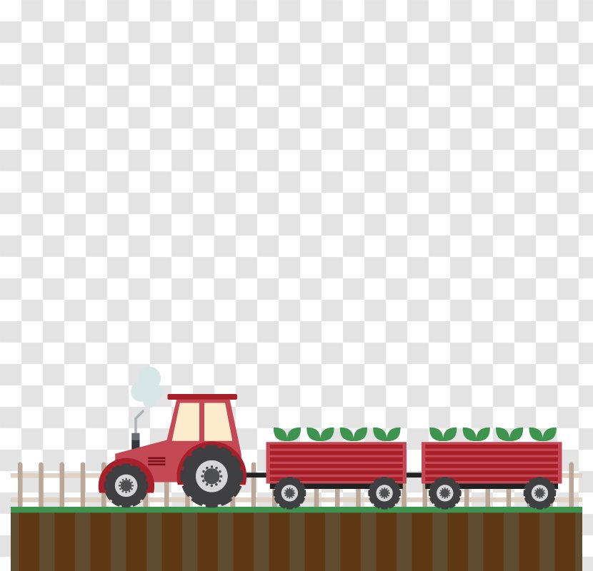 Agriculture Farmer Tractor - Resource - Vector Transparent PNG