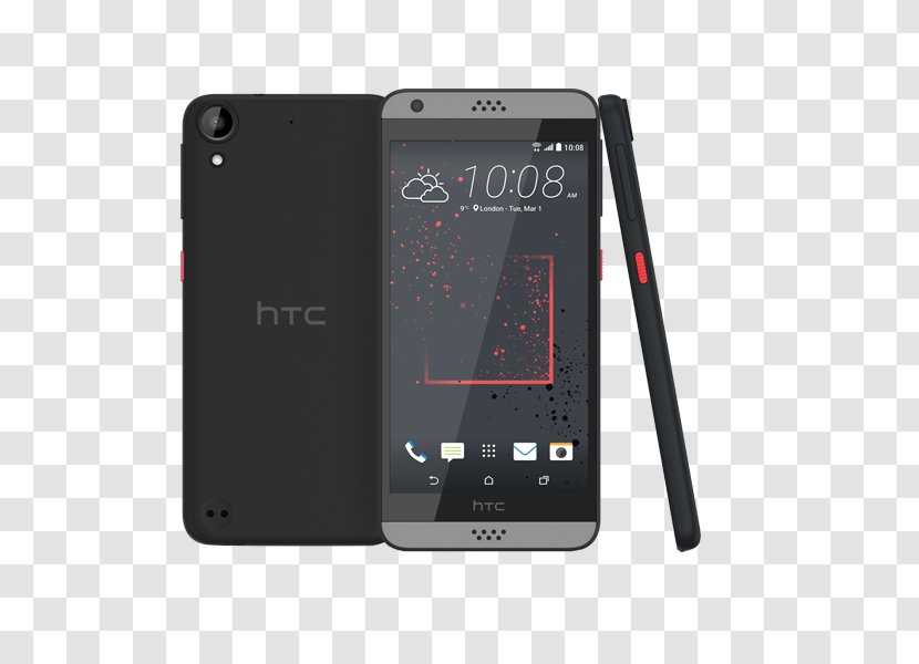 HTC Desire 825 Smartphone 4G - Feature Phone - Orange Grey Transparent PNG