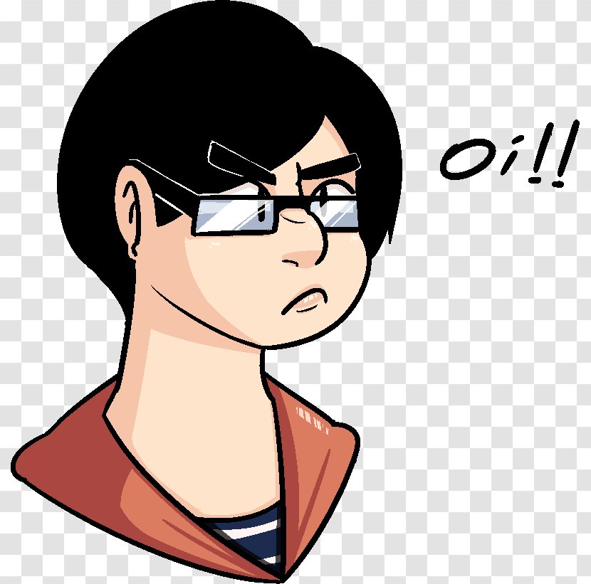 Eye Cheek Glasses Homo Sapiens Black Hair - Cartoon Transparent PNG