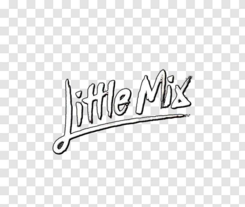Little Mix DNA Logo Text - Black And White - X Factor Transparent PNG