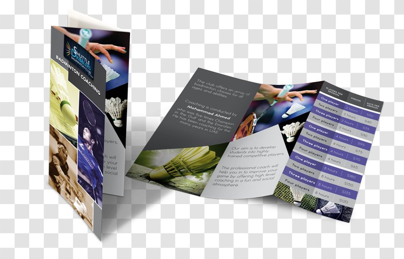 Brand Brochure - Badminton Flyer Transparent PNG