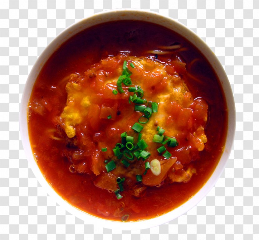 Fried Egg Dandan Noodles Vegetarian Cuisine Tomato - Sauces - Omelette Surface Transparent PNG