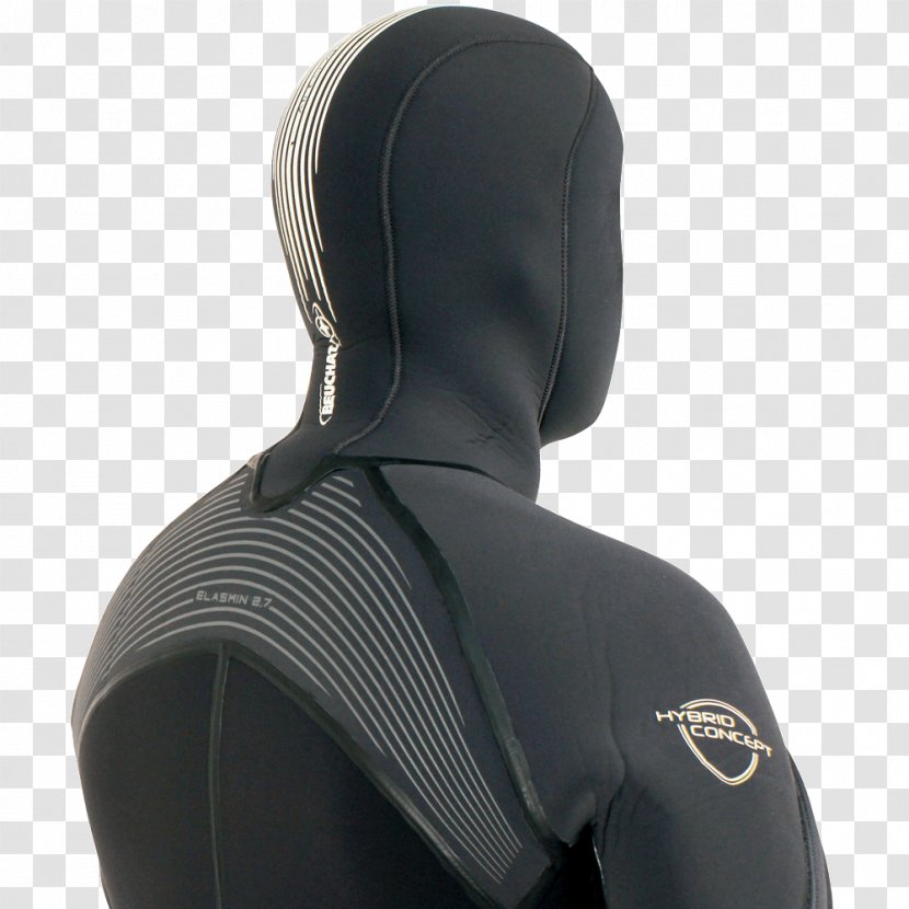 Wetsuit Beuchat Diving Suit Underwater Dry - Hood - Zipper Transparent PNG