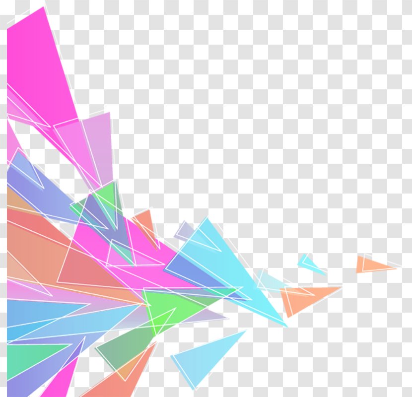 Color Triangle Euclidean Vector - Rectangle - Creative Decoration Transparent PNG