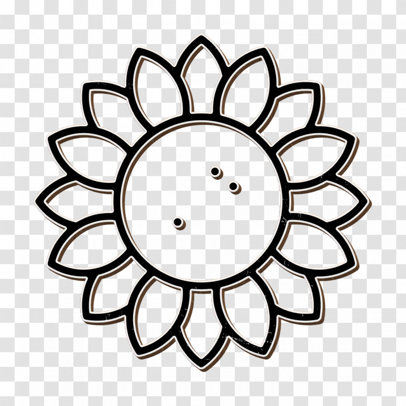 Ecology Line Craft Icon Flower Icon Sunflower Icon Transparent PNG