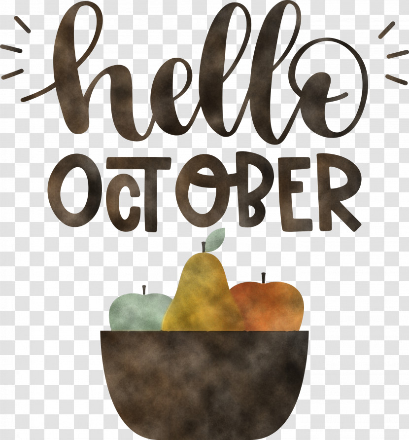 Hello October October Transparent PNG