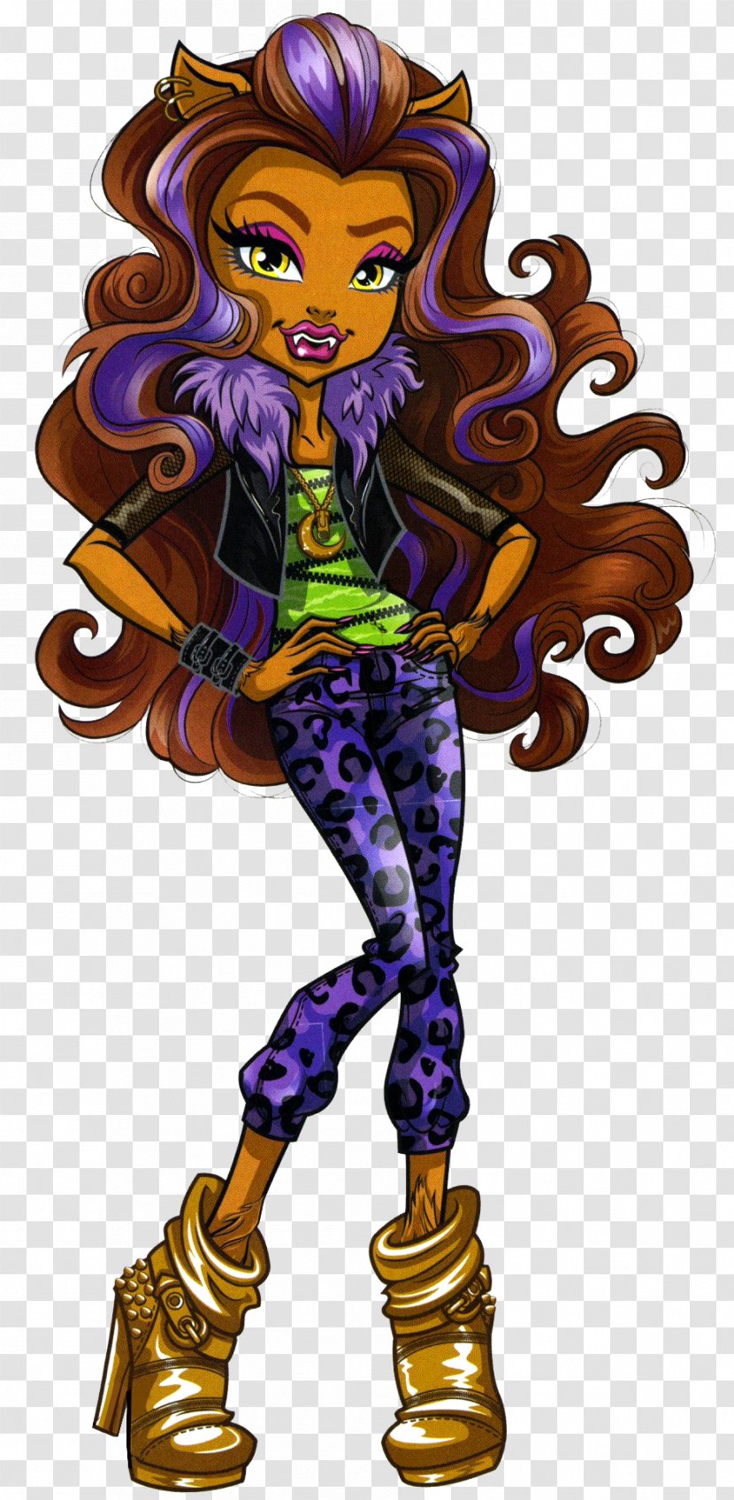 Gray Wolf Clawdeen Frankie Stein Cleo DeNile Monster High - Original Ghouls Collection - Doll Transparent PNG