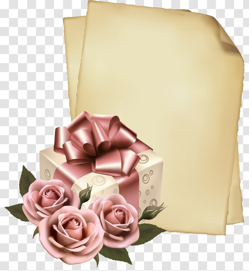 Greeting & Note Cards Wish Birthday Valentine's Day Anniversary - Wedding - Romantic Roses Transparent PNG