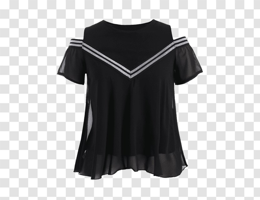 Blouse T-shirt Shoulder Sleeve Dress - Tshirt Transparent PNG