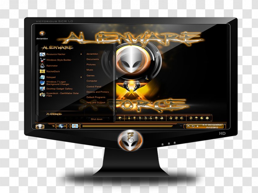 Computer Monitors DeviantArt Alienware Display Device - Multimedia Transparent PNG