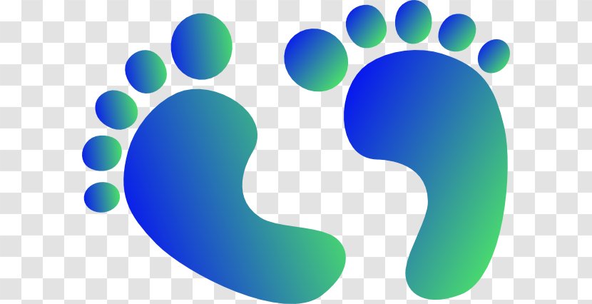 Footprint Infant Clip Art - Point - Funny Feet Cliparts Transparent PNG