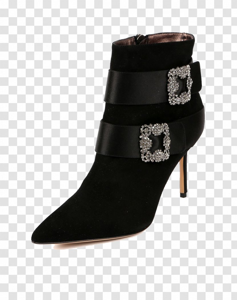 Boot Shoe Sheep Suede - Highheeled Footwear - Black Imported Italian Leather High-top Boots Transparent PNG