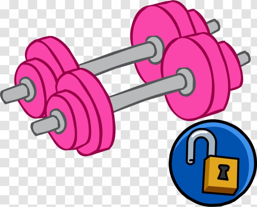 Club Penguin Dumbbell Weight Training Clip Art - Olympic Weightlifting - Weights Transparent PNG
