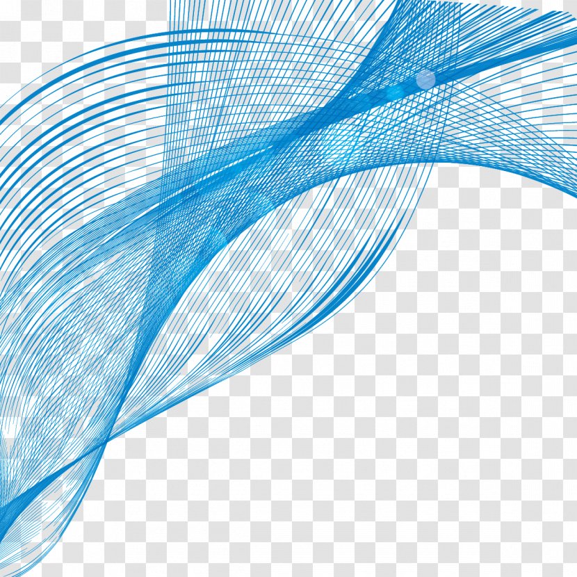 Line Blue Curve Shape - Plane - Wavy Transparent PNG