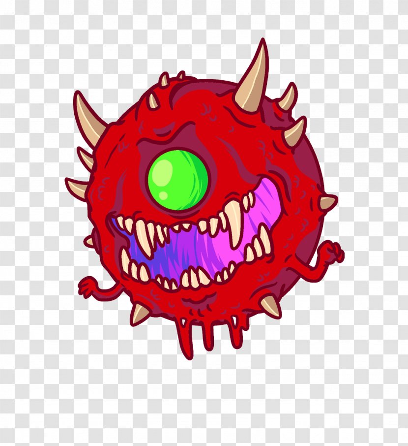 Doom T-shirt Cacodemon Video Games - Tshirt Transparent PNG