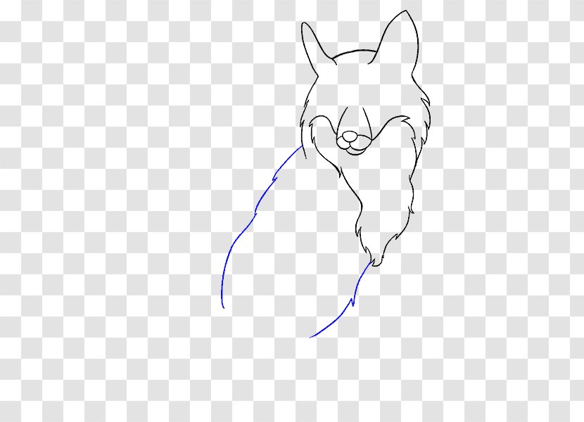 Whiskers Drawing Line Art Sketch - Heart - FOX DRAWING Transparent PNG