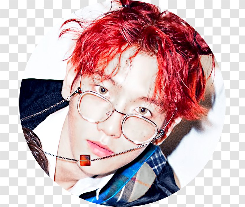 Taeyeon Exo-CBX K-pop - Red Hair - Actor Transparent PNG