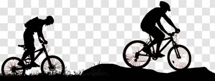 Bicycle Mountain Bike Cycling Biking BMX - Silhouette Transparent PNG