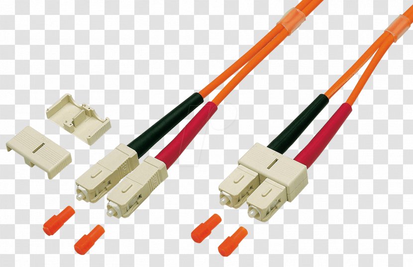 Optical Fiber Connector Patch Cable Multi-mode Electrical - Technology - Konfektionierung Transparent PNG