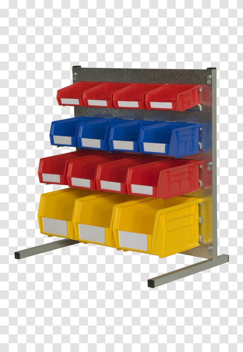 Warehouse Plastic Shelf Rubbish Bins & Waste Paper Baskets - Container - Combination Of Red And Blue Transparent PNG