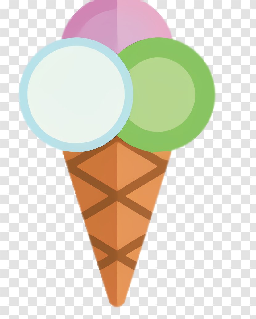 Ice Cream Cone Background - Cones - Soft Serve Creams Dairy Transparent PNG