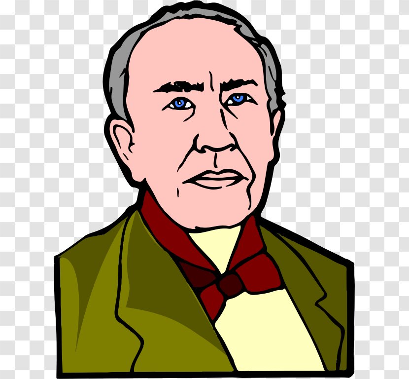 Thomas Edison Microsoft Office Clip Art - People Vector Transparent PNG