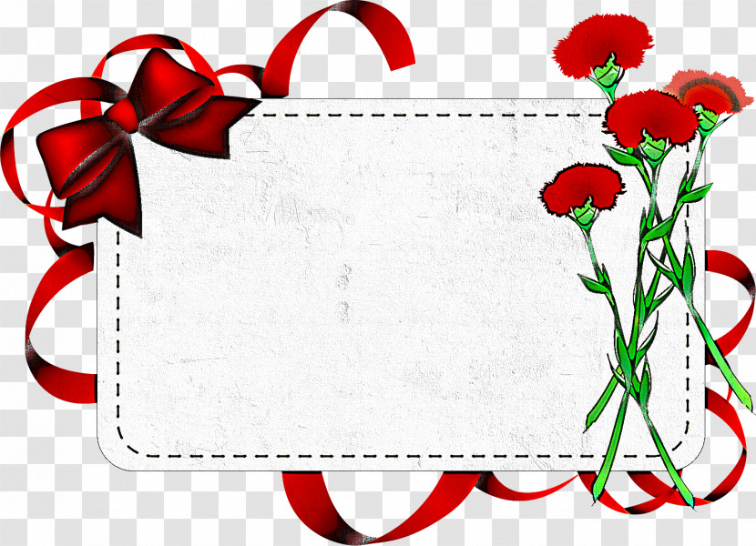 Carnation frame Flower Frame Floral Frame Transparent PNG