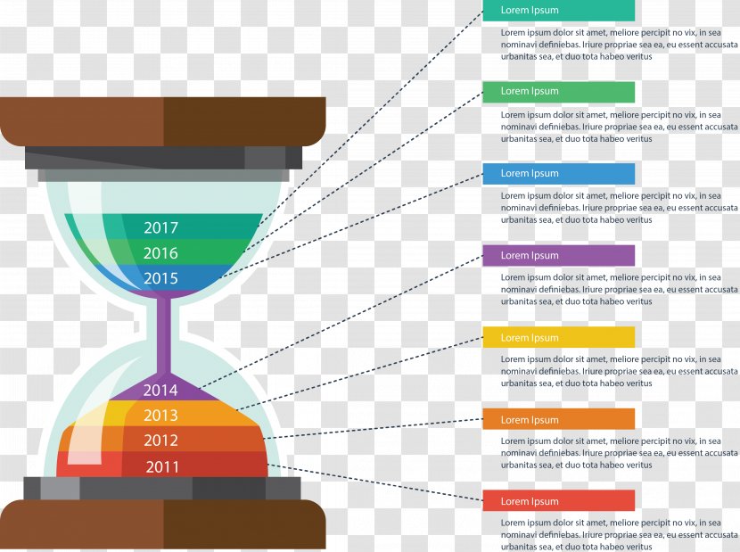 Milestone Infographic Information - Timeline - Vector Hourglass Transparent PNG