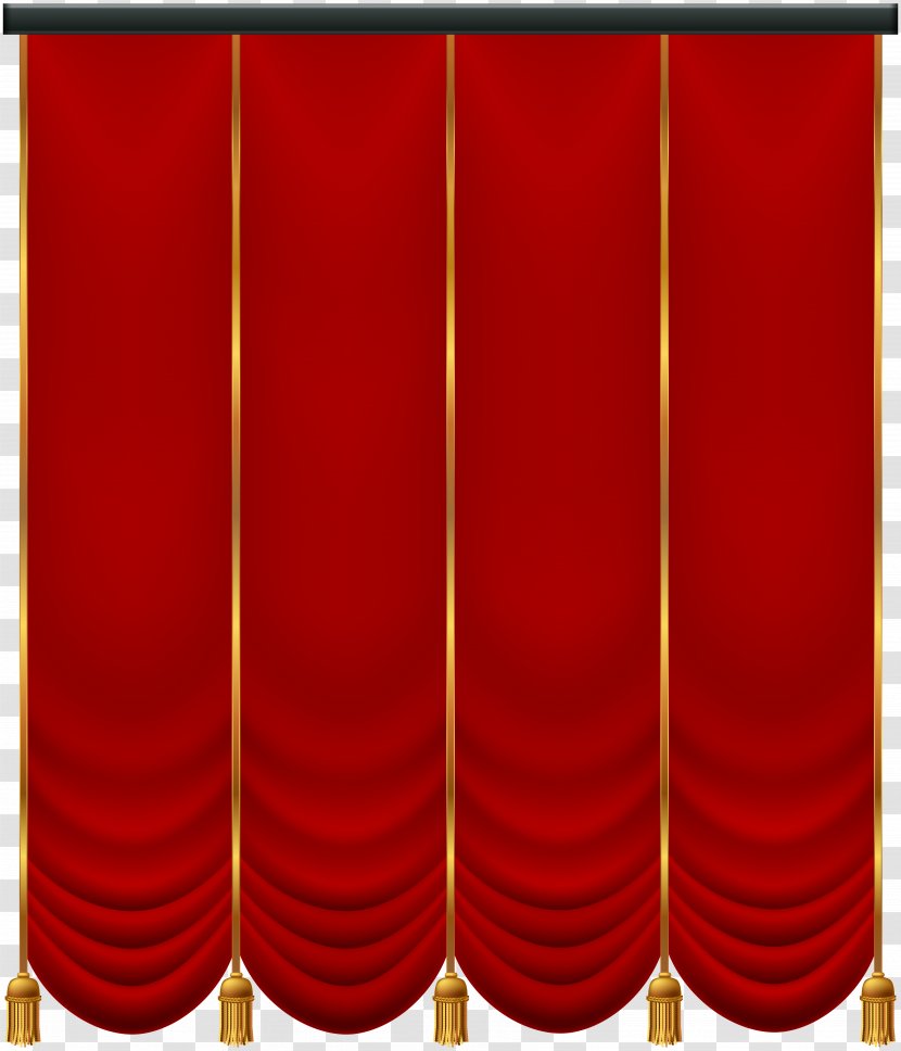 Icon Clip Art - Red - Curtain Transparent Transparent PNG