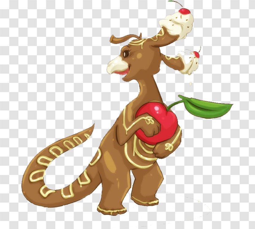 Reindeer Christmas Ornament Legendary Creature Animated Cartoon Transparent PNG