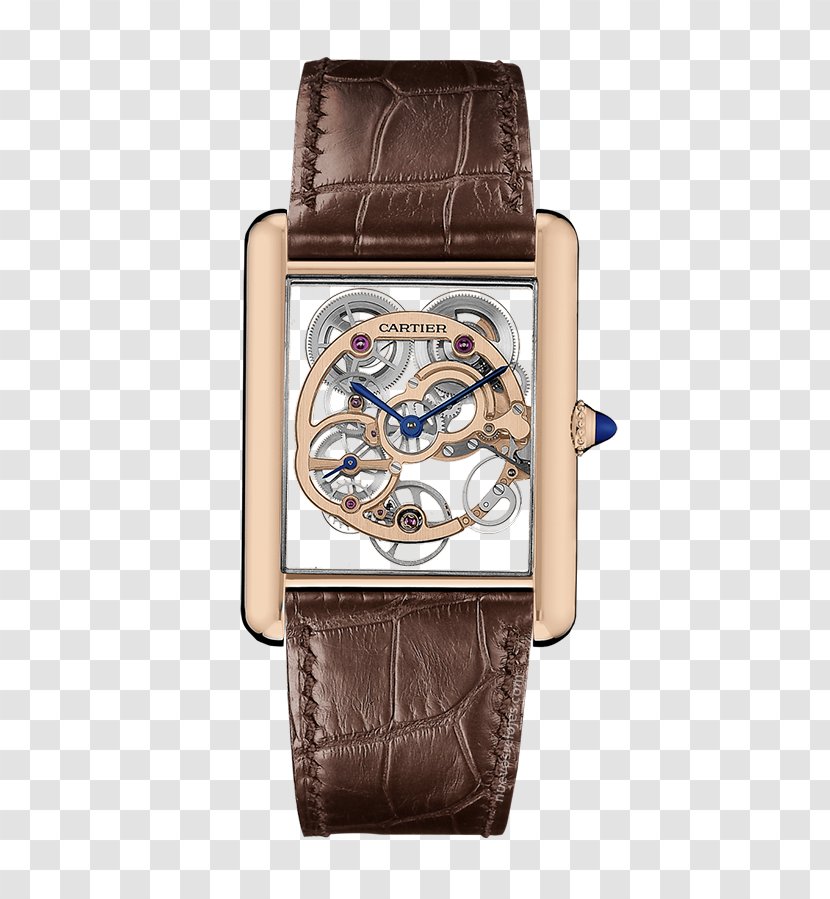 Cartier Tank Louis Watch Jewellery - Movement Transparent PNG