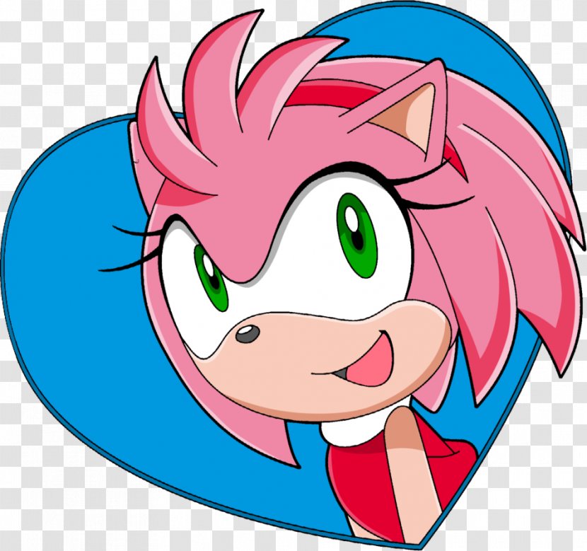 Amy Rose Sonic The Hedgehog Ariciul Shadow Tails - Cartoon - Heart Transparent PNG