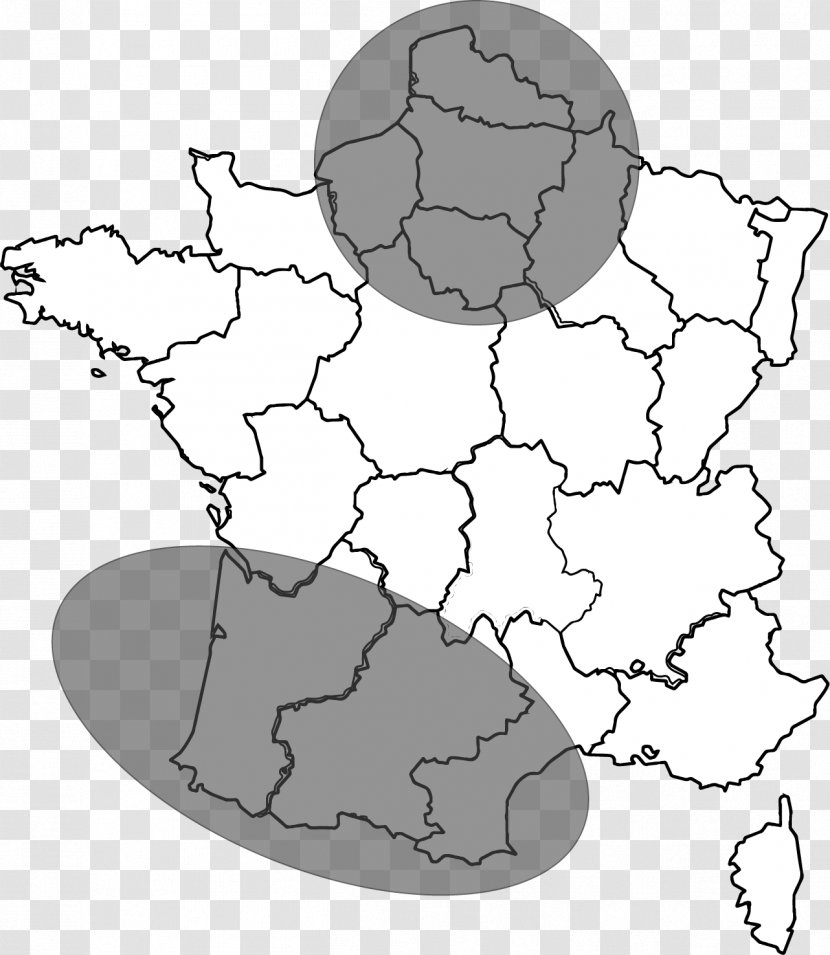 Loire-Atlantique Haute-Garonne Aubrac Uranium Map - Silhouette - Agence Web Intecmedia Transparent PNG