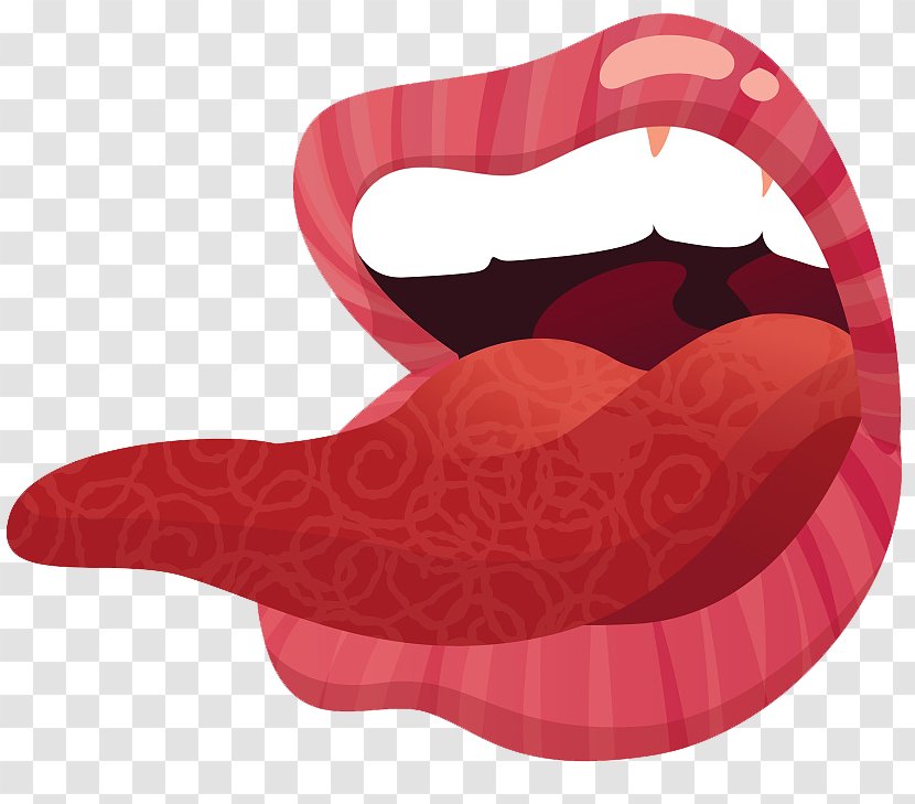 Tongue Mouth Illustration - Cartoon - Cartoon,Tongue,illustration Transparent PNG
