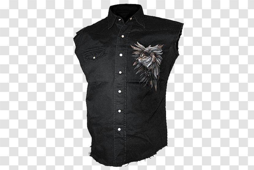 T-shirt Sleeveless Shirt Clothing - Black Transparent PNG